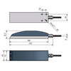 Sensor for simultaneous measuring flow velocity and filling level