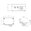 Differential pressure transmitter for high or low pressure applications