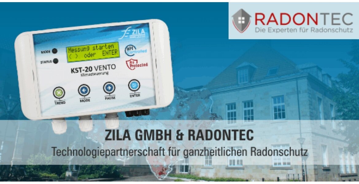 Fluid.iO & RadonTec präsentieren Lüftungssteuerung zum ganzheitlichen Radonschutz