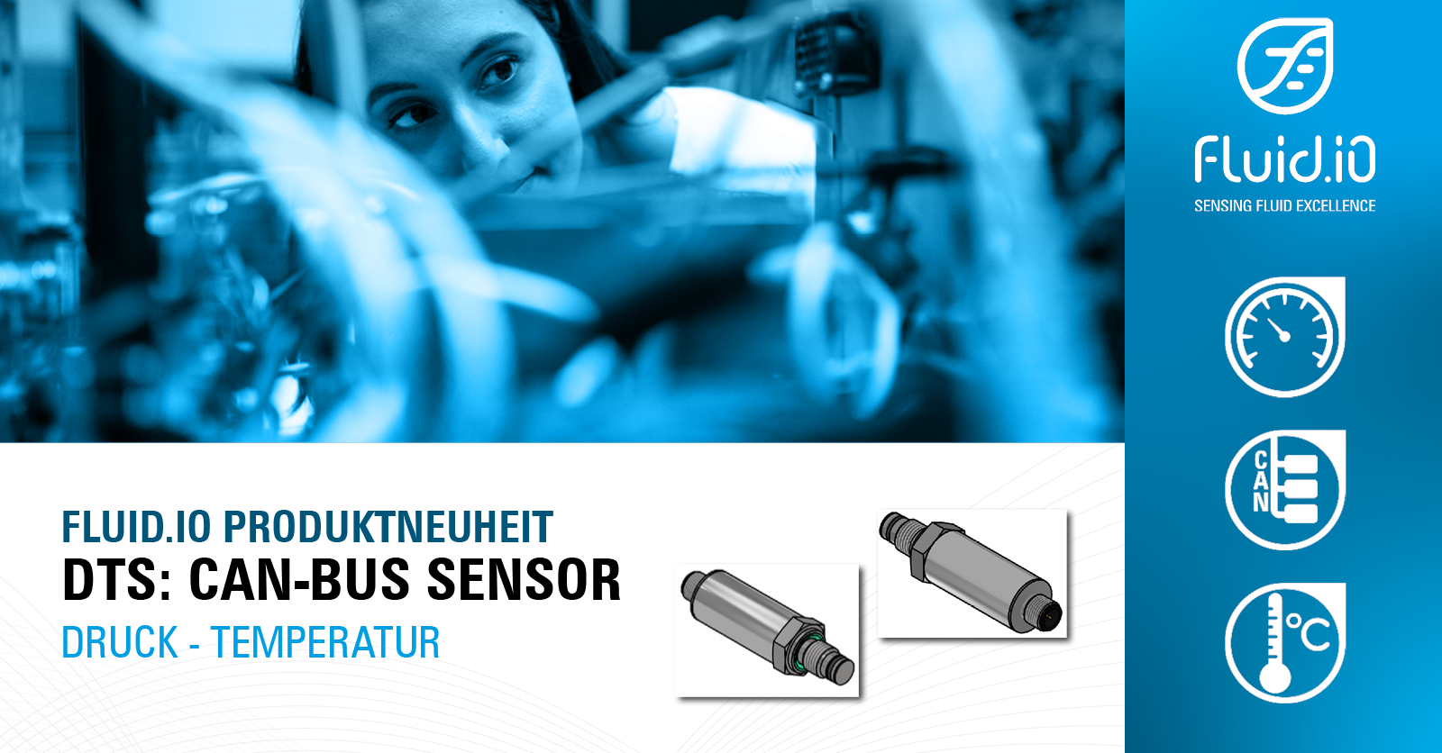 Nouveau capteur combiné de pression et de température avec interface de bus CAN pour la technologie de mesure de processus