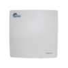 Exhaust air fan with integrated dehumidification control for automatic room dehumidification