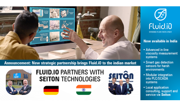 Seiton Technologies wird Fluid.iO Partner in Indien