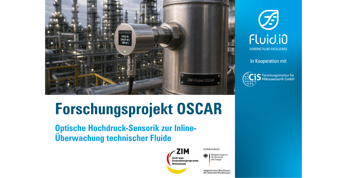 Forschungsprojekt OSCAR: Inline-Überwachung technischer Fluide unter Hochdruck