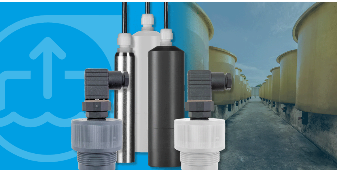 Level measurement in open containers with our hydrostatic probes