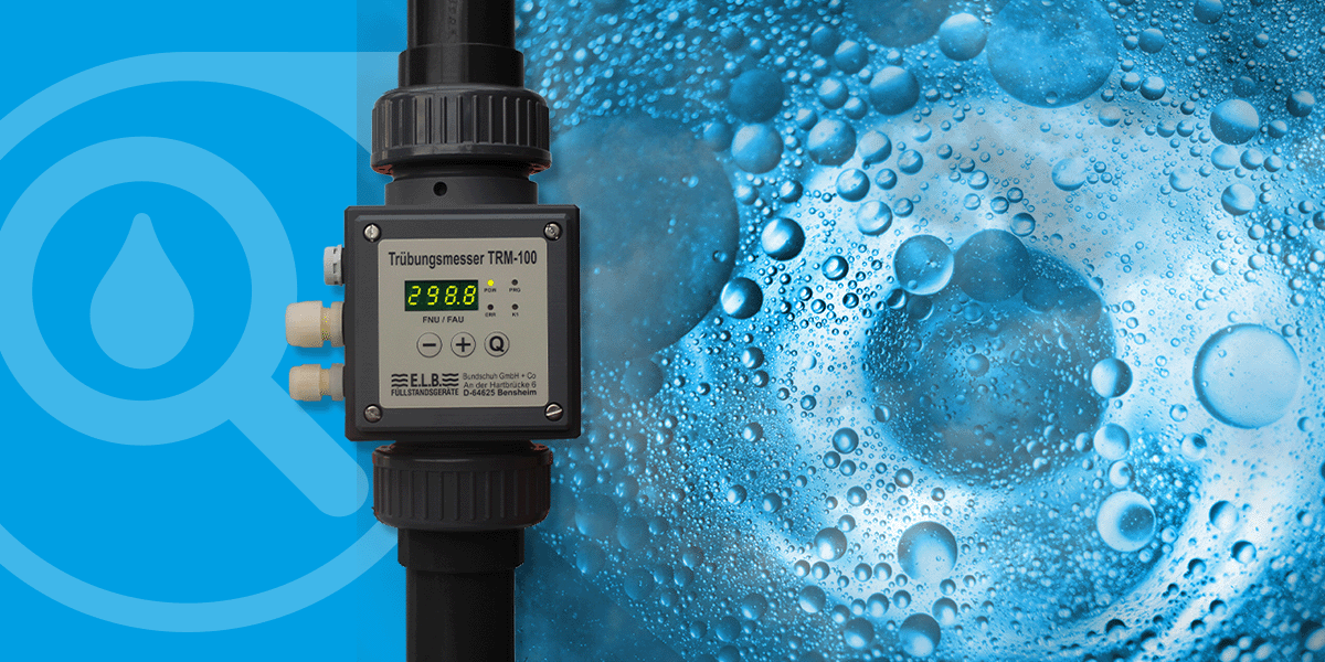 Continuous in-line turbidimeter for water, waste water and filtration technology